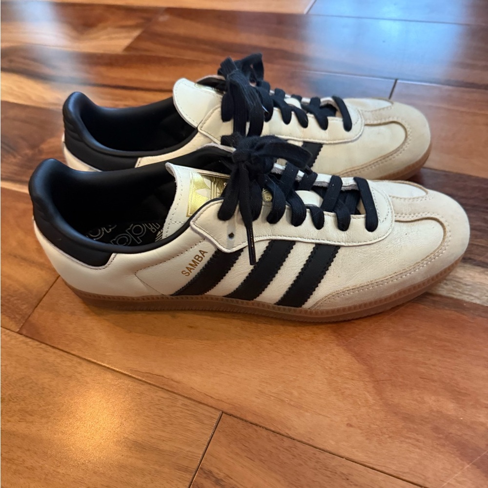 Adidas Samba Women’s Sneakers - Black, White, and Tan